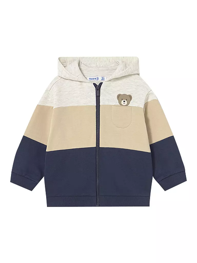 MAYORAL | Conjunto de bebé de 3 piezas, chaqueta y pantalones de chándal | blau