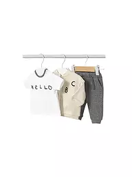 MAYORAL | Conjunto de bebé de 3 piezas: camiseta, chaqueta y pantalón | Beige