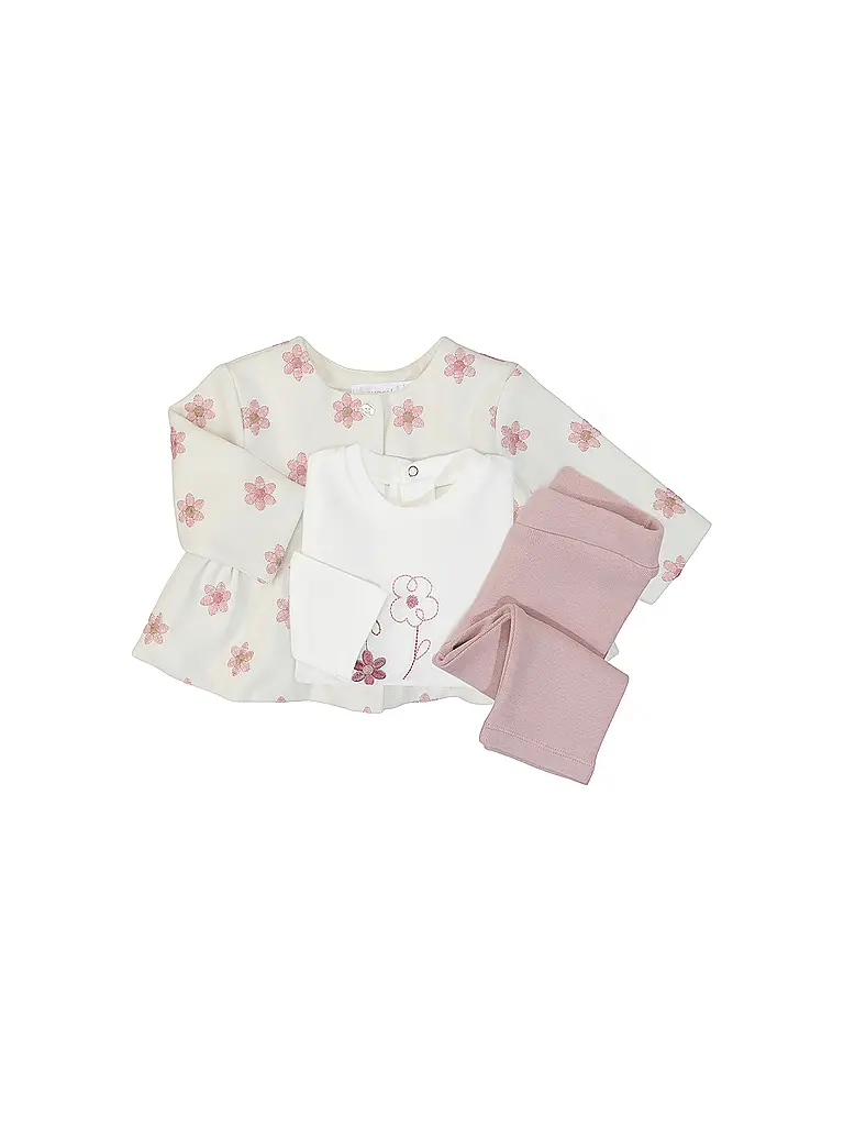 MAYORAL | Conjunto de bebé de 3 piezas: chaqueta, camiseta de manga larga y leggings | Rosa