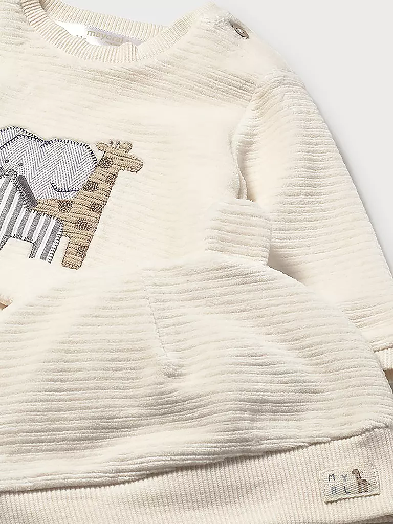MAYORAL | Conjunto de bebé de 3 piezas: jersey, pantalón y gorro | 