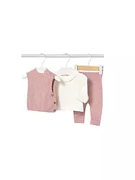 MAYORAL | Conjunto de bebé de 3 piezas con camiseta de manga larga, chaleco y pantalón | Rosa