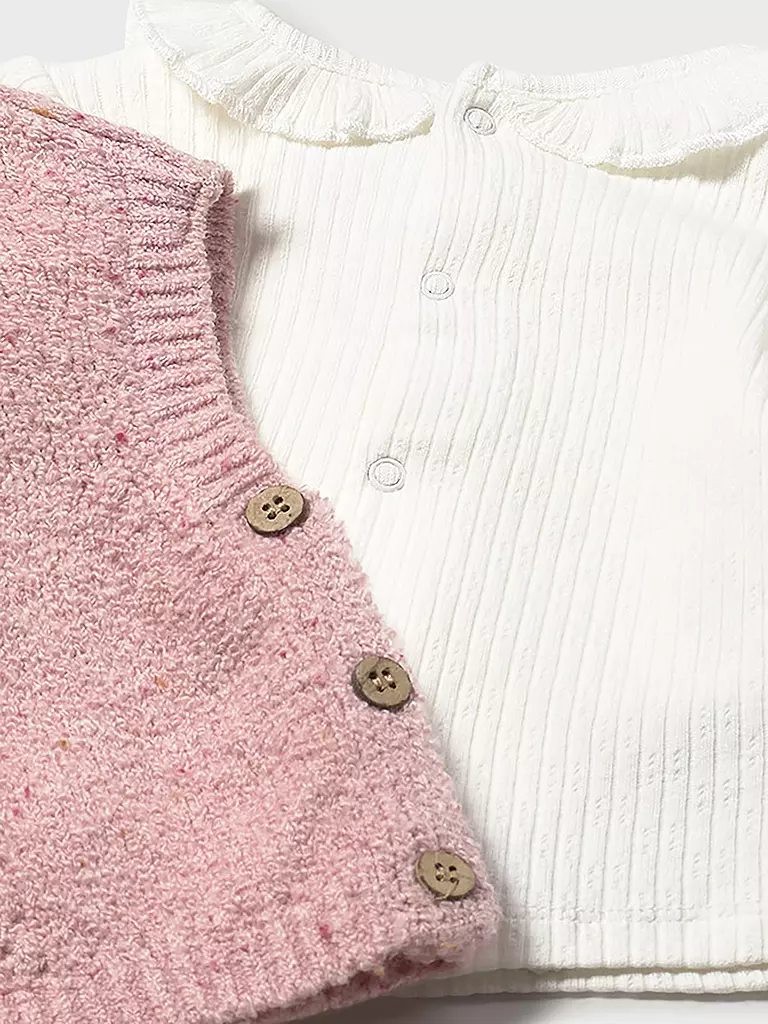 MAYORAL | Conjunto de bebé de 3 piezas con camiseta de manga larga, chaleco y pantalón | 