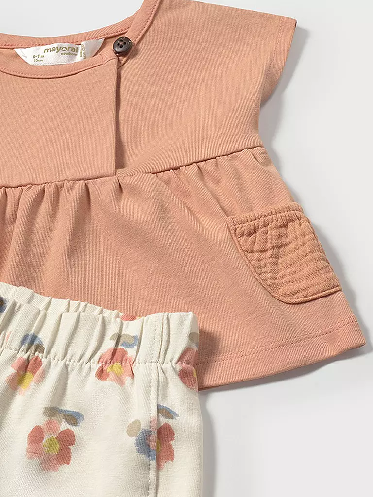 MAYORAL | Conjunto de bebé de 4 piezas con camisetas y pantalones cortos | 