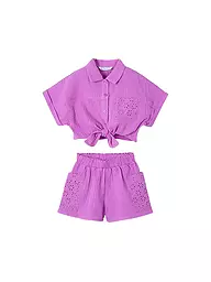 MAYORAL | Conjunto de niña de 2 piezas, blusa y shorts | Fucsia