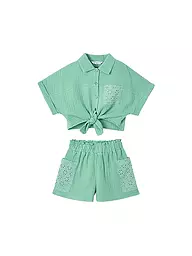 MAYORAL | Conjunto de niña de 2 piezas, blusa y shorts | Verde