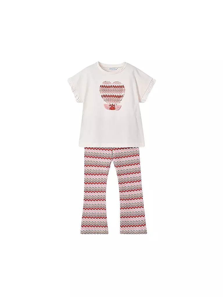 MAYORAL | Conjunto de niña de 2 piezas, camiseta y pantalón | Coral