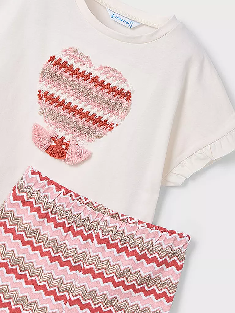 MAYORAL | Conjunto de niña de 2 piezas, camiseta y pantalón | Coral