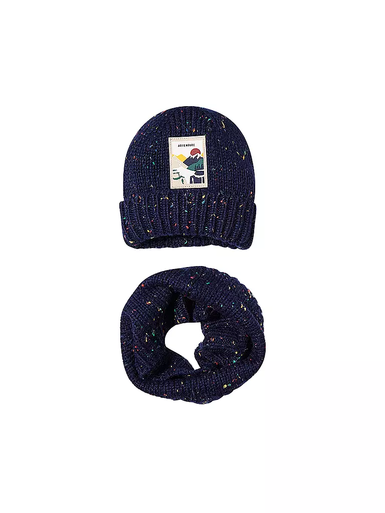 MAYORAL | Kinder Set 2-teilig Haube, Schal | Azul oscuro