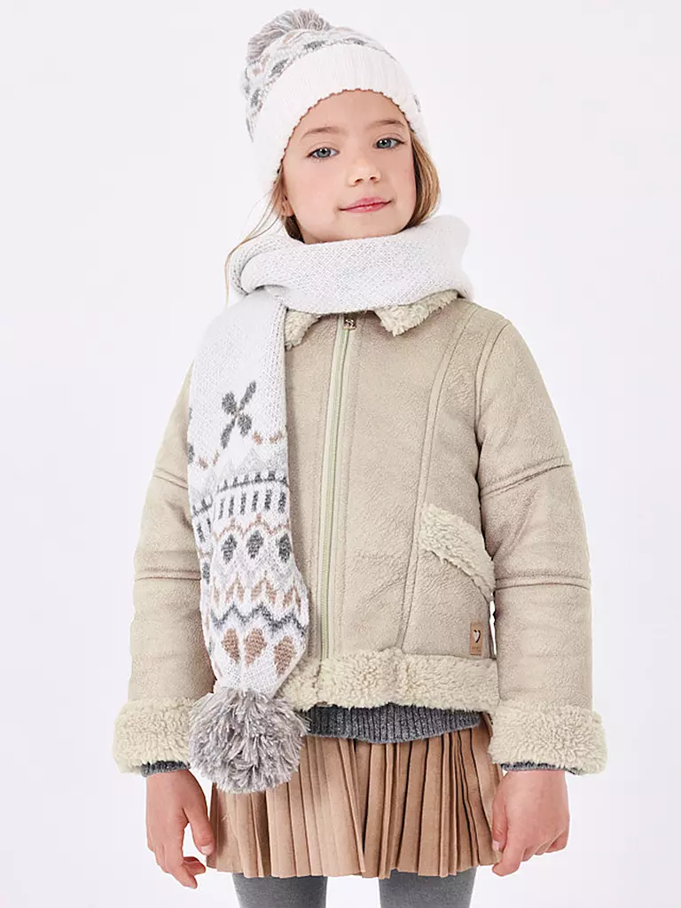 MAYORAL | Kinder Set Haube und Schal 2-teilig | Beige