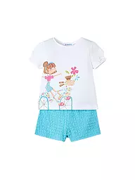 MAYORAL | Conjunto de niña de 2 piezas, camiseta y shorts | Turquesa