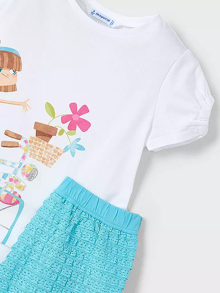 MAYORAL | Mädchen Set 2-teilig T-Shirts und Shorts | Turquesa