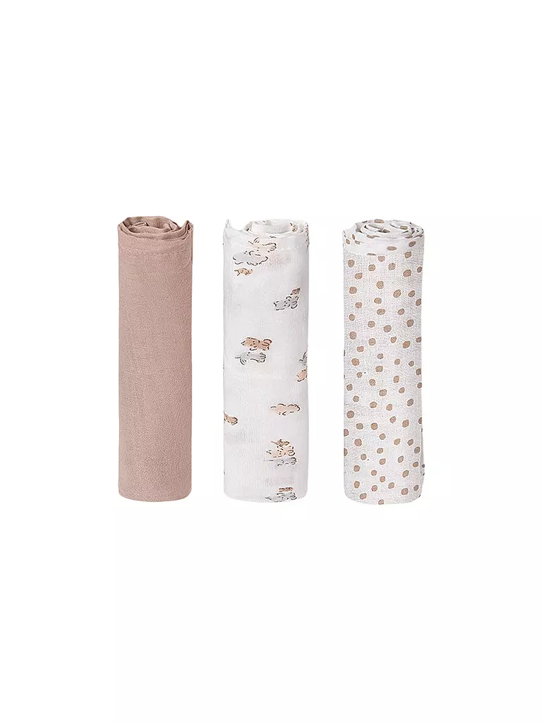 MAYORAL | Pañal de tela para bebé - Paquete de 3 muselinas beige | beige