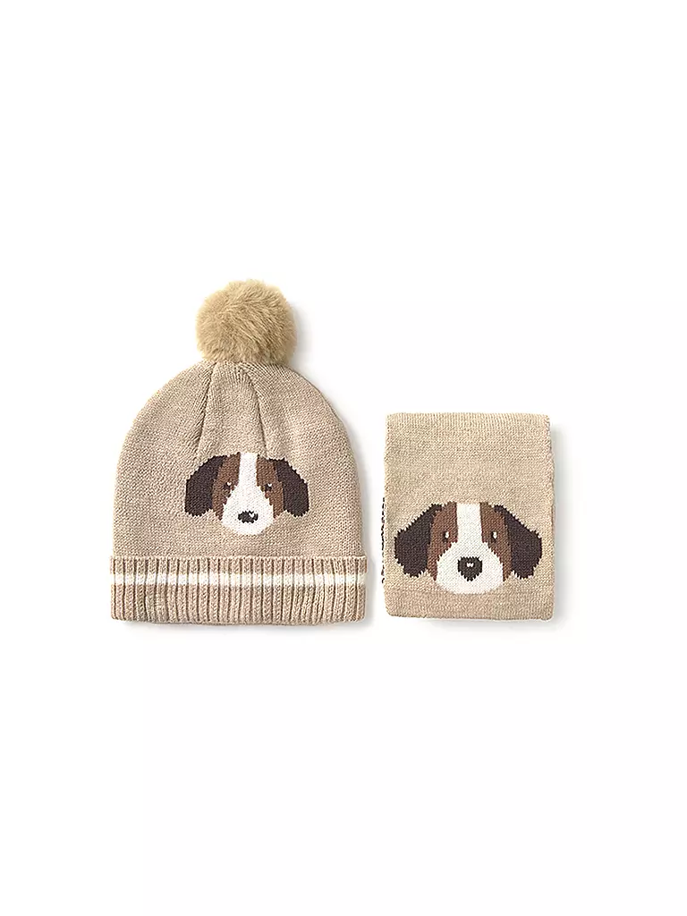 MAYORAL | Set de bebé de 2 piezas gorro y bufanda | beige
