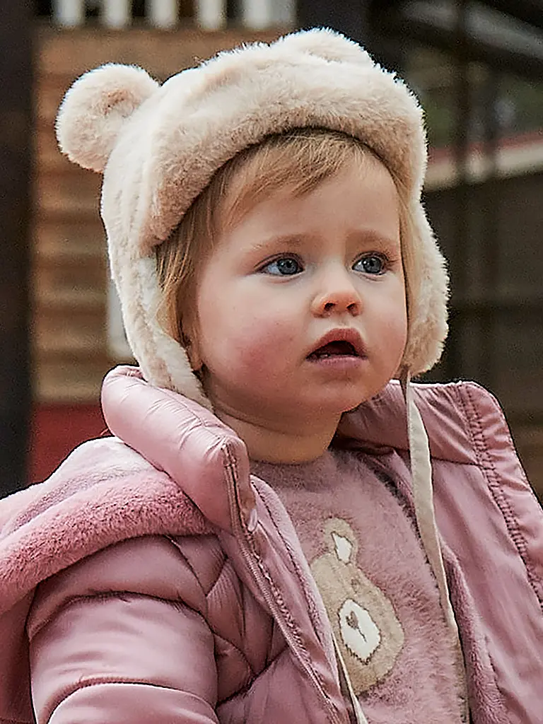 MAYORAL | Set de bebé de 2 piezas gorro y bufanda | beige