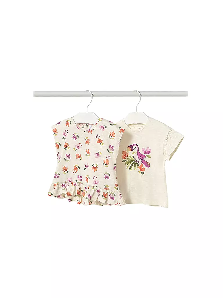 MAYORAL | Set de camisetas de bebé de 2 piezas | Crema