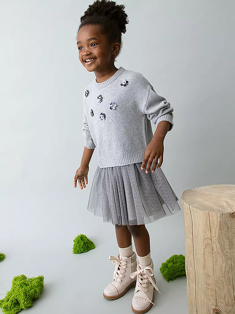 MAYORAL | Set de niña de 2 piezas, jersey y vestido | Gris