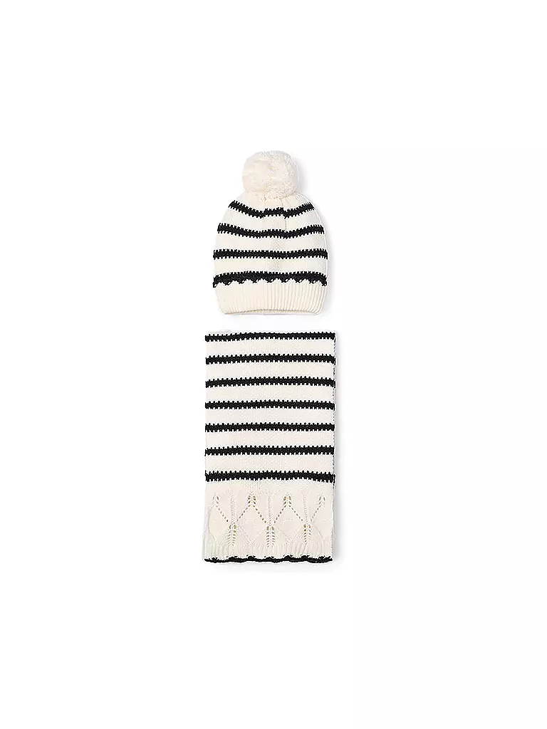 MAYORAL | Set infantil de 2 piezas, gorro y bufanda | Blanco