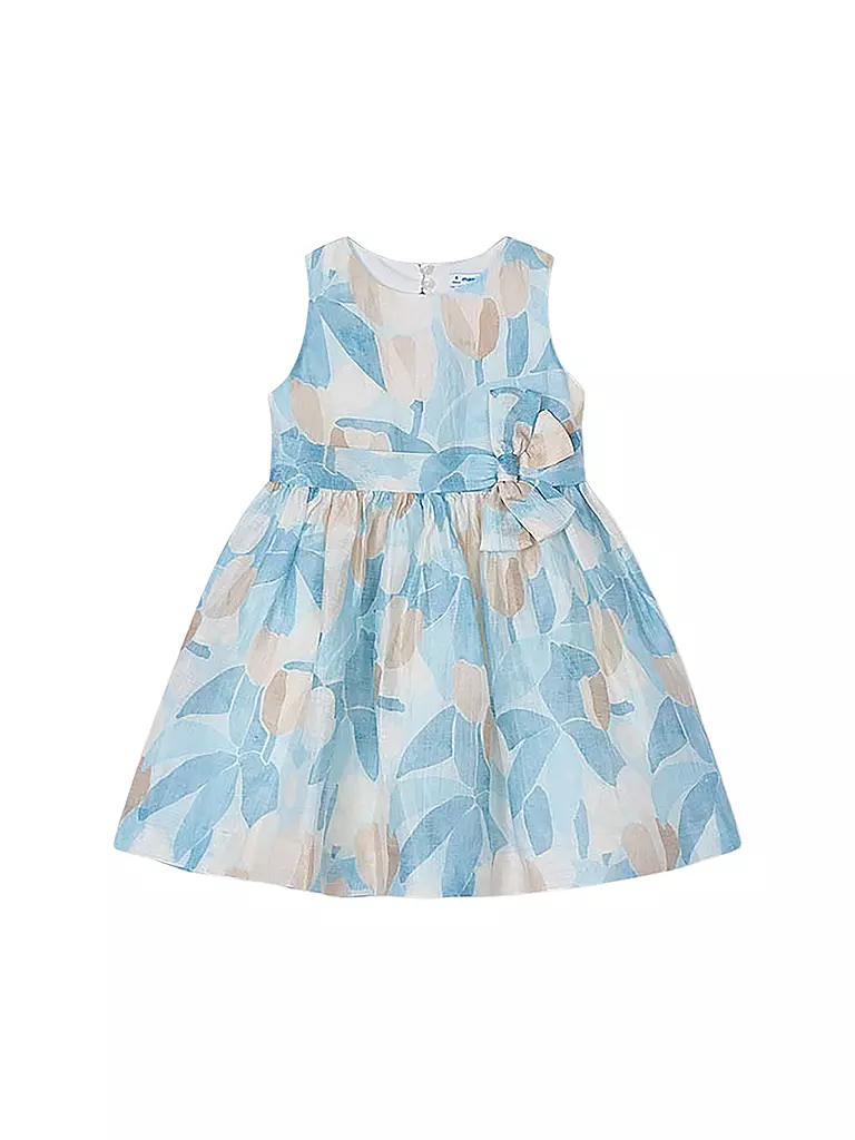 MAYORAL | Vestido de lino para niña | Azul claro