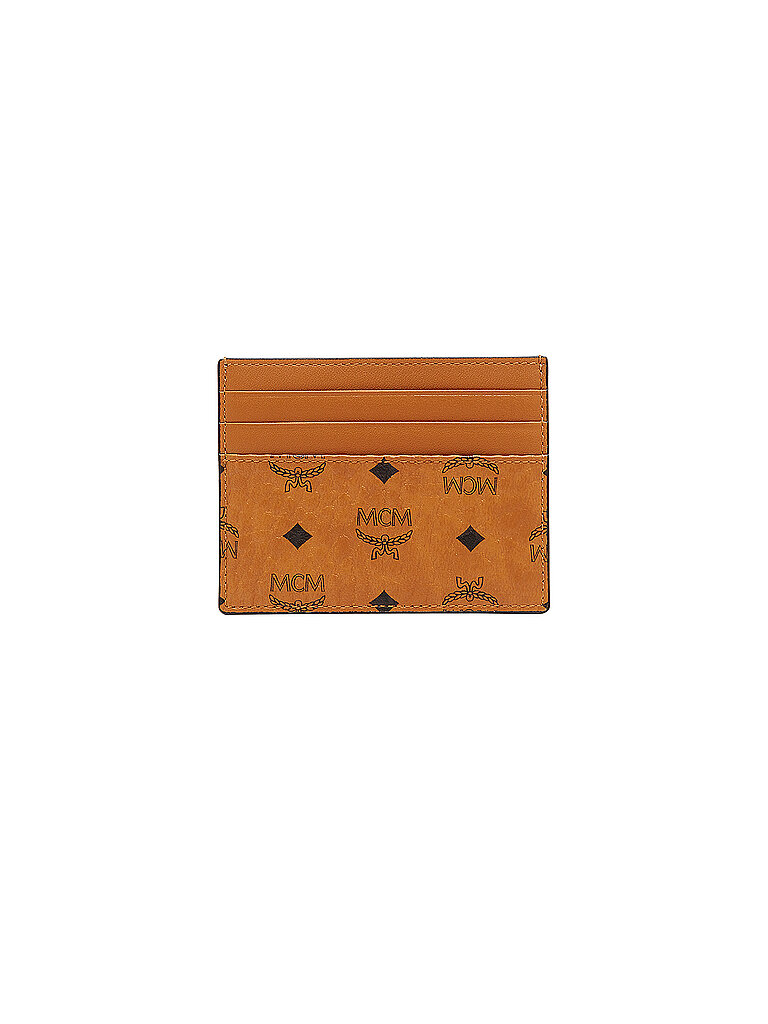 MCM Tarjetero con pinza para billetes Visetos marrón