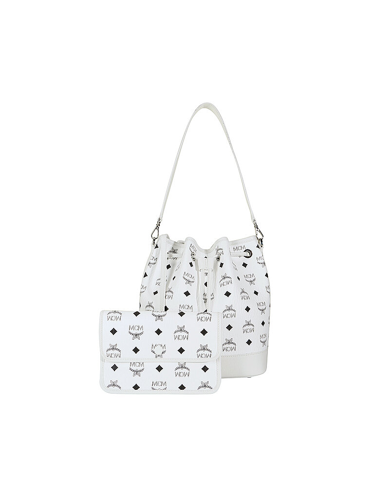 MCM Bolso - Bolso bombonera DESSAU M blanco