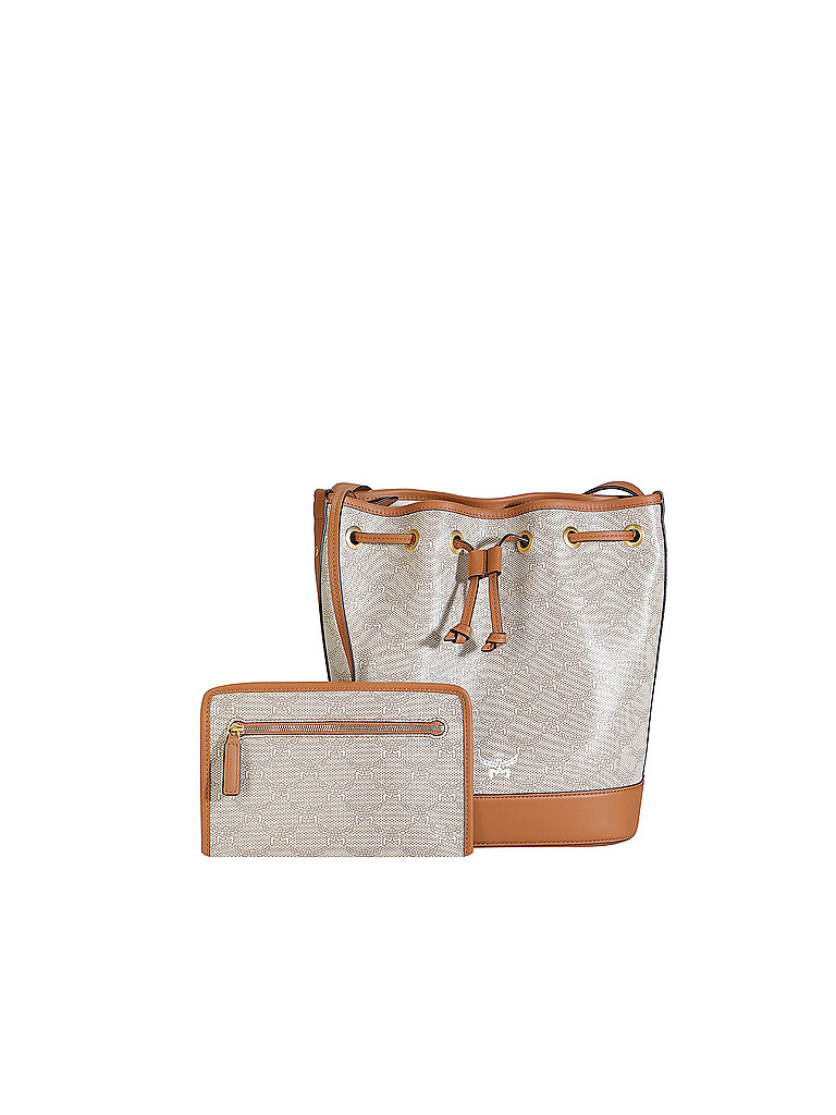MCM Bolso - Bolso tipo bombonera HIMMEL Mediano beige