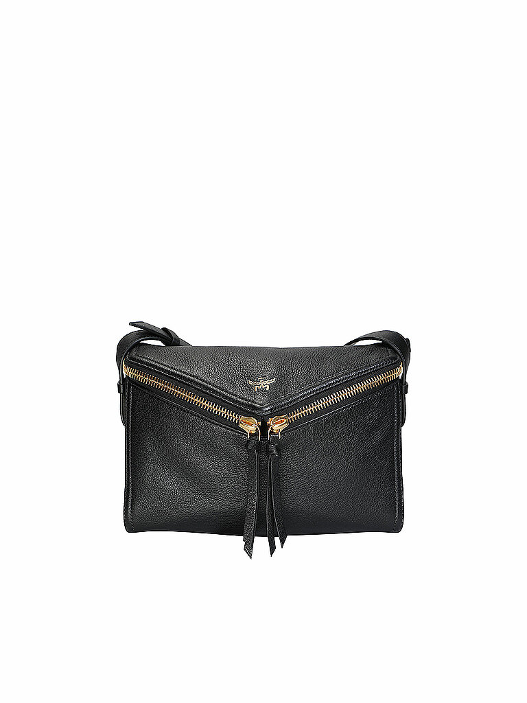 Bolso de cuero - Bandolera DIAMOND 3D Small negro