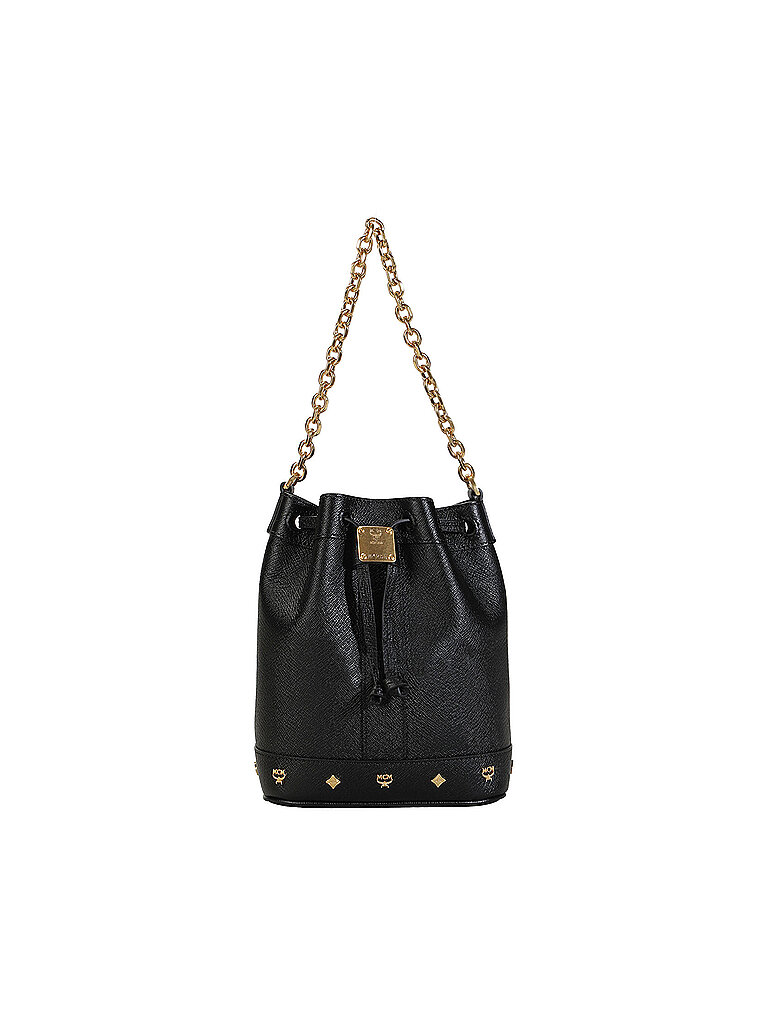 MCM Bolso de piel - Bucket Bag DESSAU Mini negro