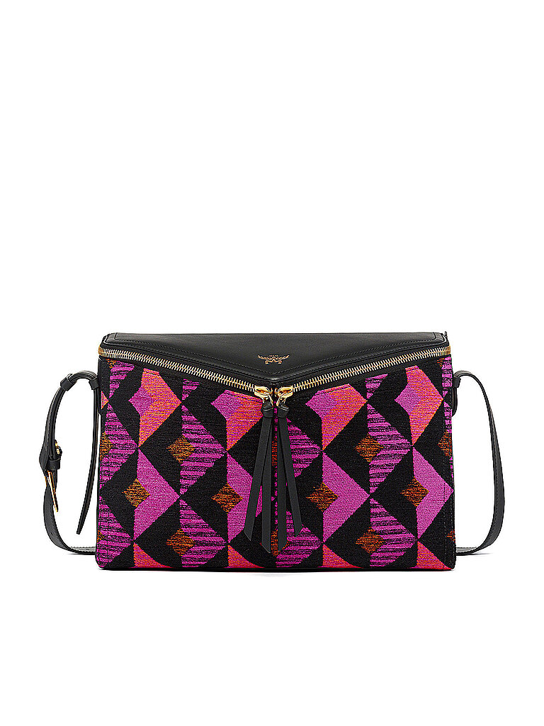 MCM Bolso de piel - Bandolera DIAMOND Medium negro