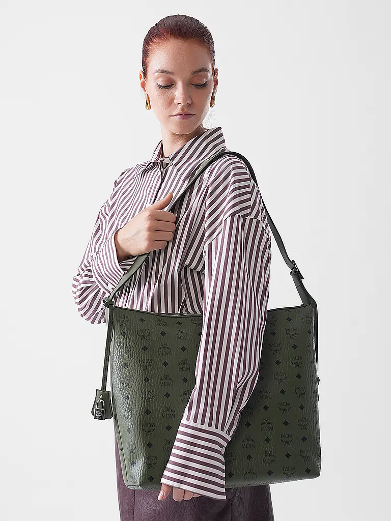 MCM | Bolso - Bolso Hobo AREN Grande | Oliva