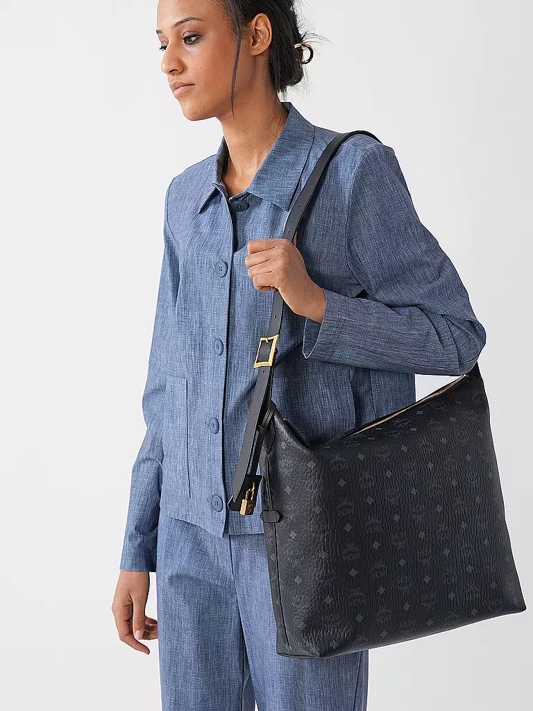 MCM | Bolso - Bolso Hobo AREN Large | Negro