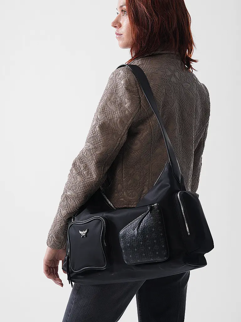 MCM | Bolso - Bolso Hobo AREN Medium | Negro
