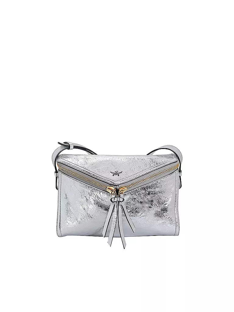 MCM | Bolso de cuero - Bandolera DIAMOND Small | Plata