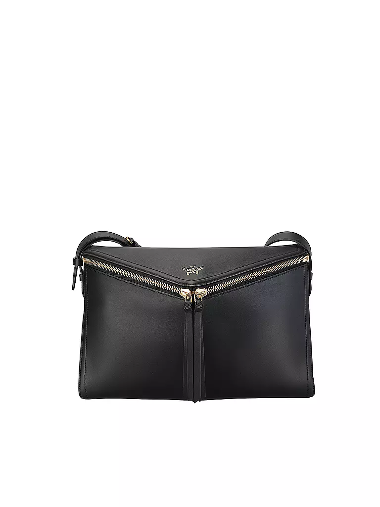 MCM | Bolso de cuero - Bolso bandolera DIAMANT | Negro