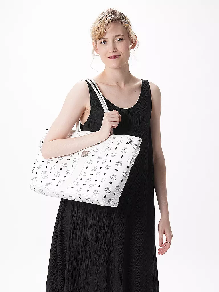 MCM | Bolso reversible - Shopper LIZ Medium | weiss