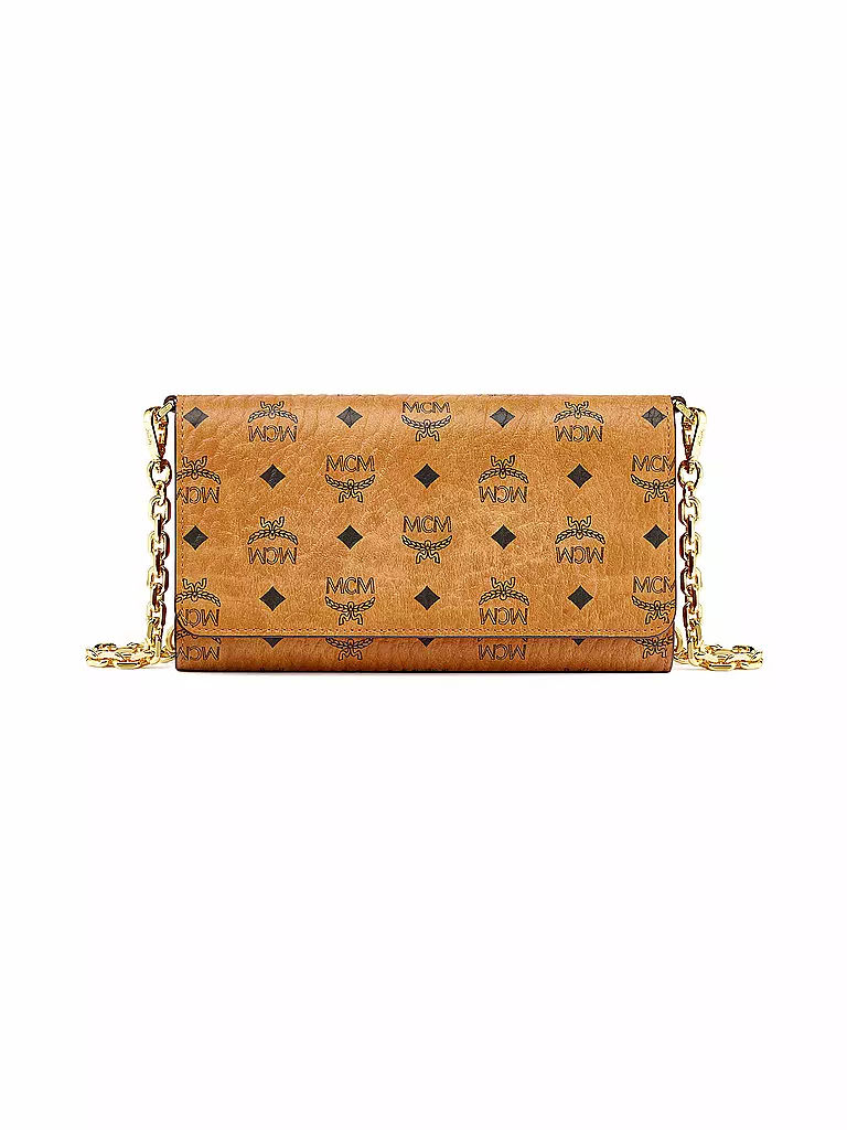 MCM | Funda para móvil con tarjetero Visetos | Marrón