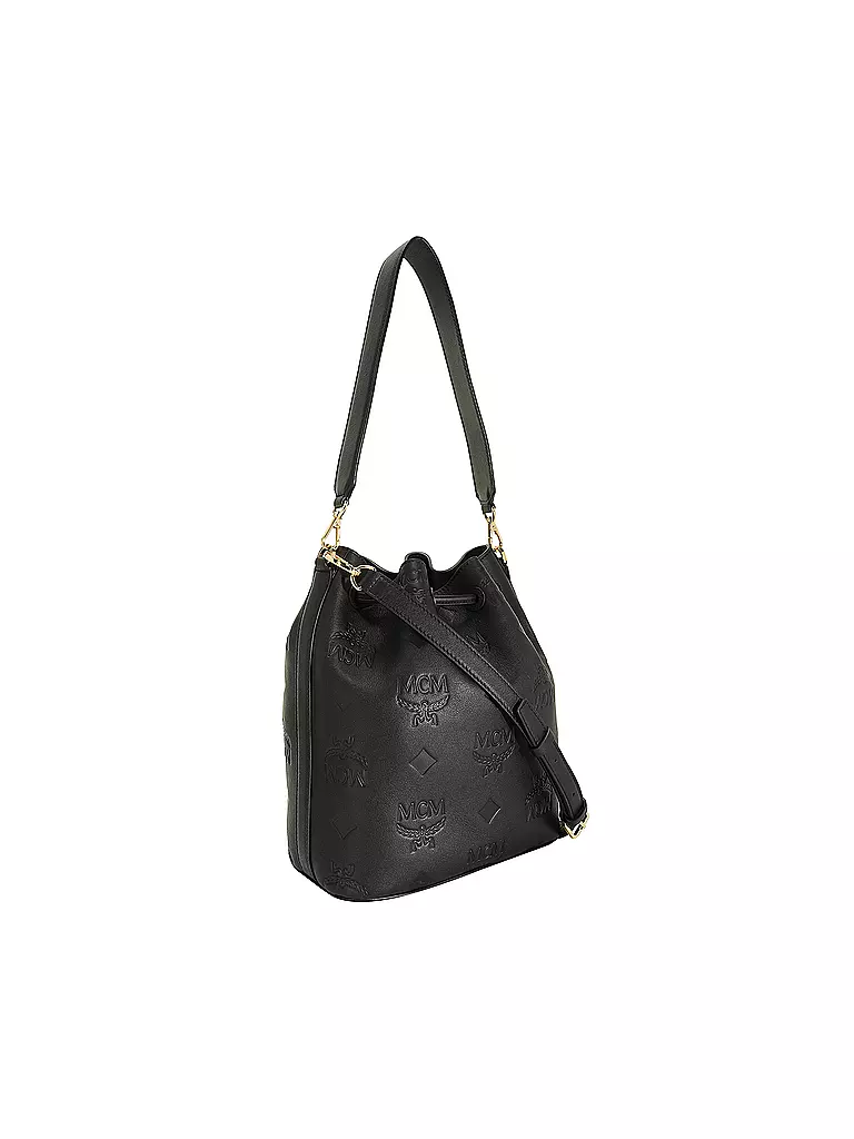 MCM | Ledertasche - Bucket Bag DESSAU Medium  | Negro