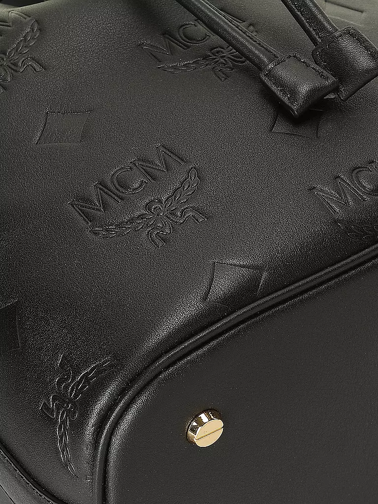 MCM | Ledertasche - Bucket Bag DESSAU Medium  | Negro