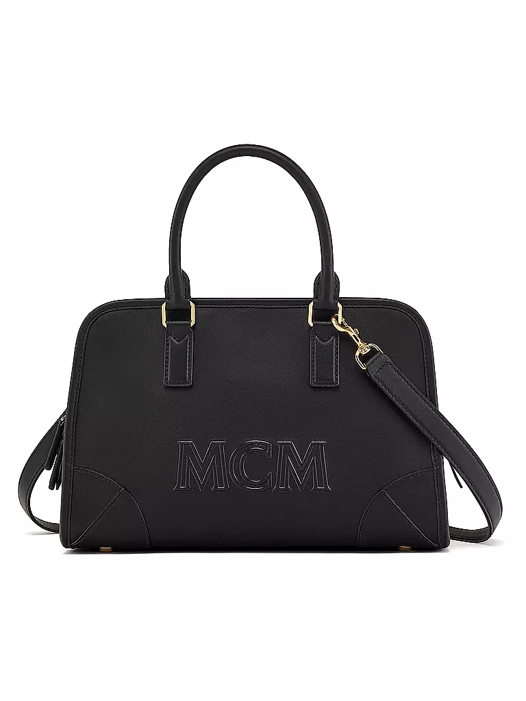 MCM | Ledertasche - Henkeltasche AREN BOSTON  Medium  | Negro