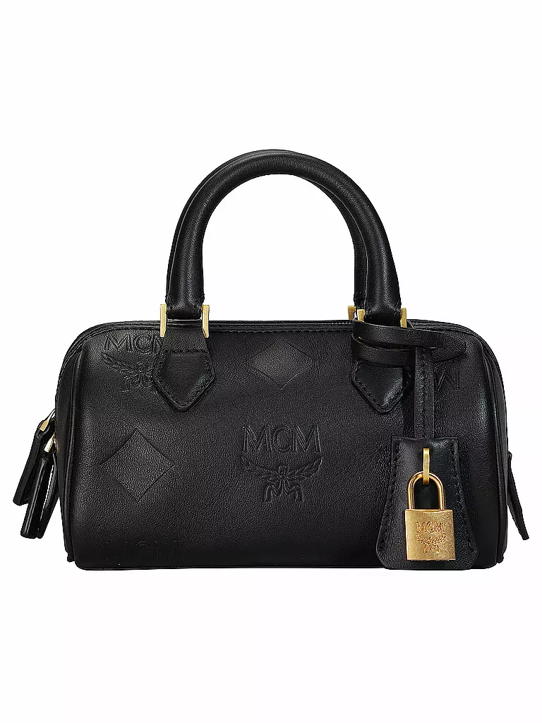 MCM | Ledertasche - Henkeltasche ELLA Small | Negro