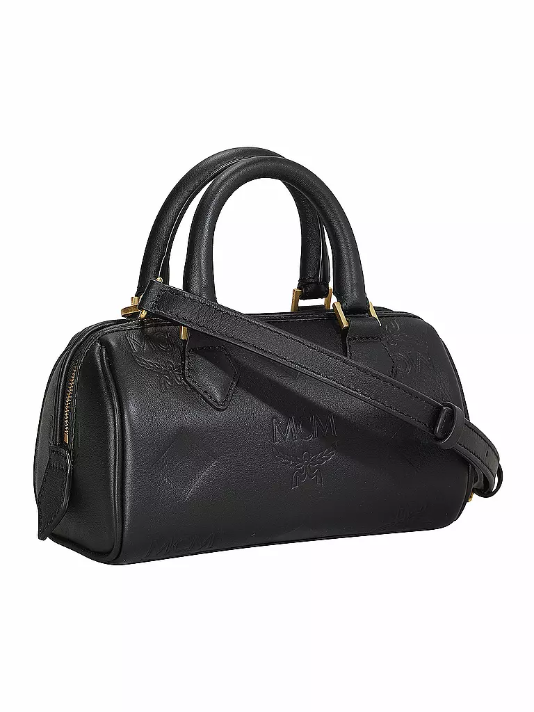 MCM | Ledertasche - Henkeltasche ELLA Small | Negro