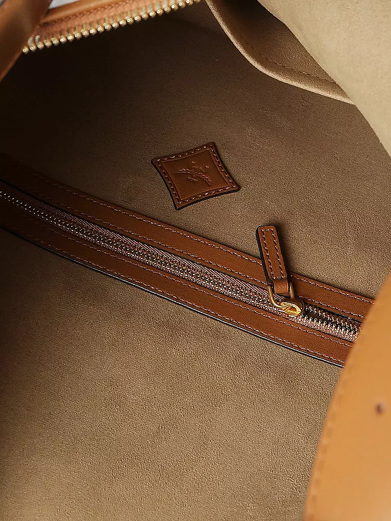 MCM | Ledertasche - Hobo AREN Large  | Blanco