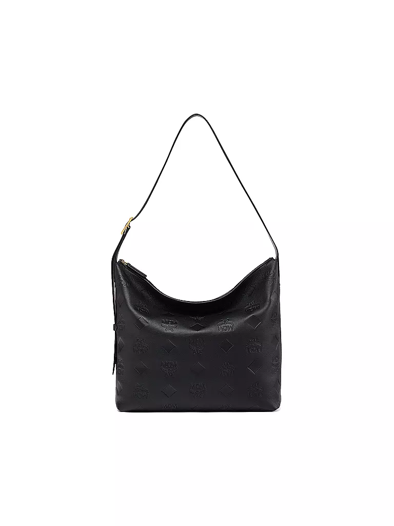 MCM | Ledertasche - Hobo AREN Large | Negro