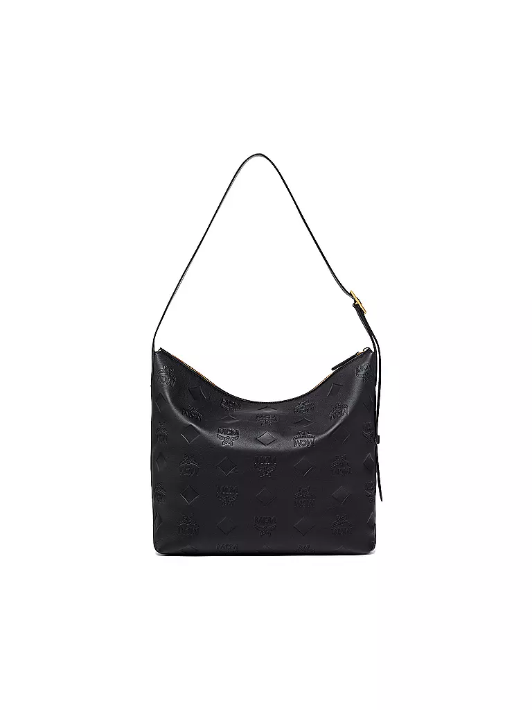 MCM | Ledertasche - Hobo AREN Large | Negro