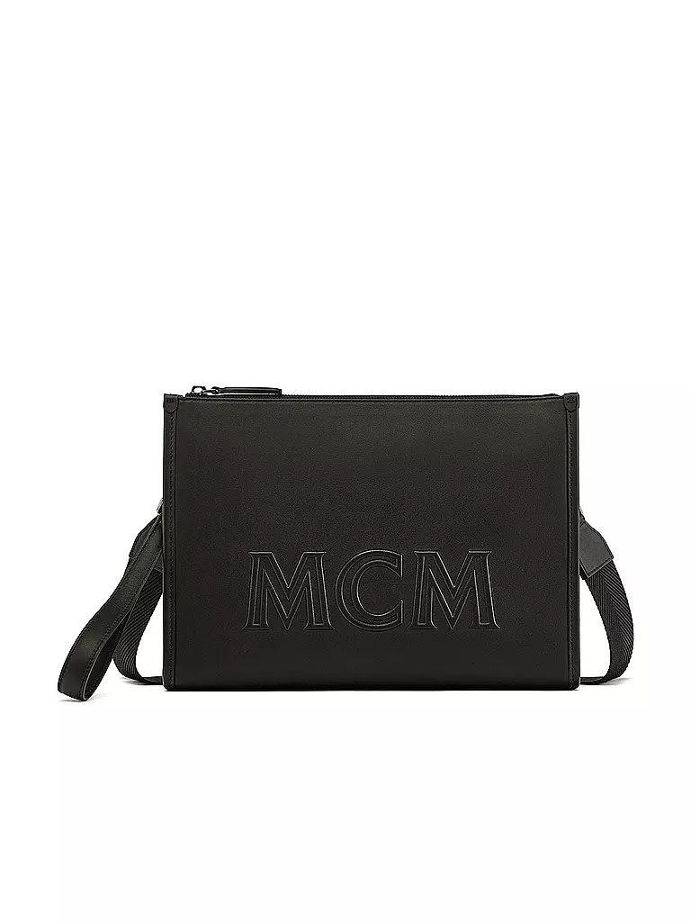 MCM | Ledertasche - Umhängetasche AREN Large | Negro