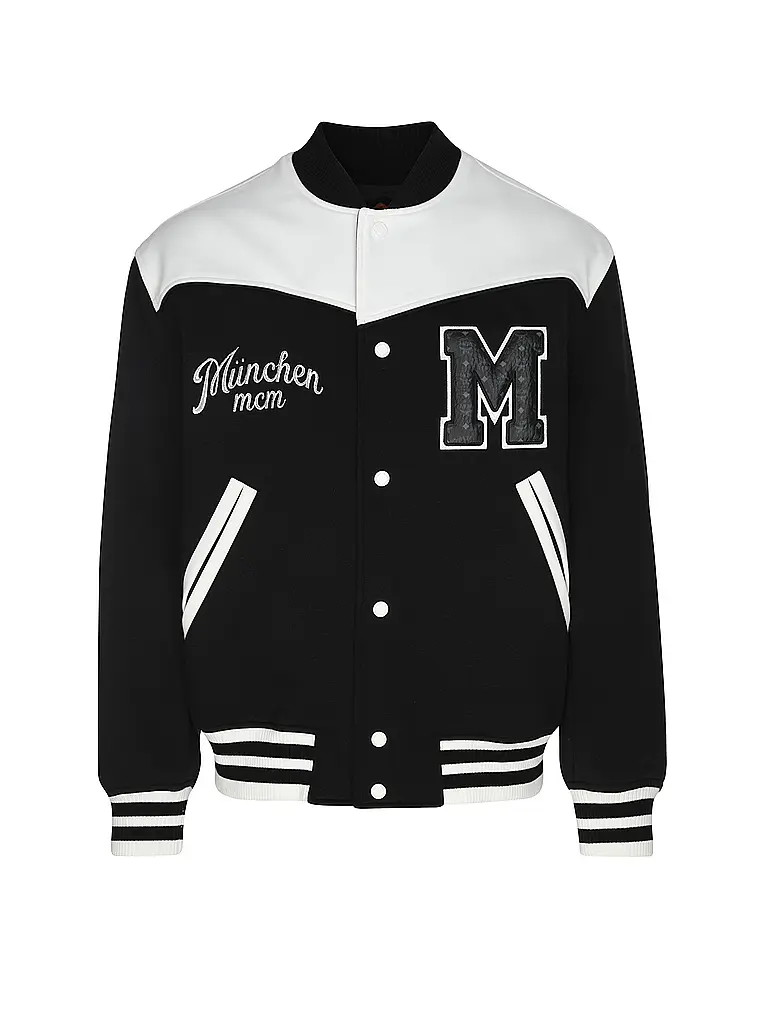 MCM | Nombre del producto: Blouson COL PONTE VARSITY | Negro