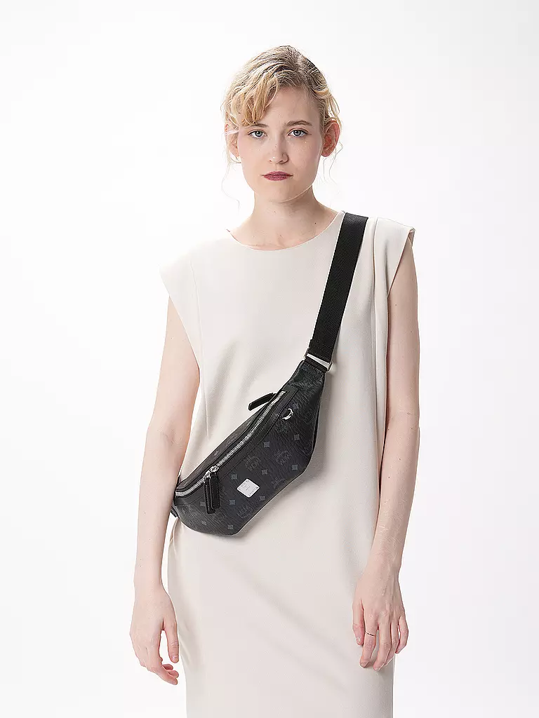 MCM | Riñonera Fursten Visetos | Negro