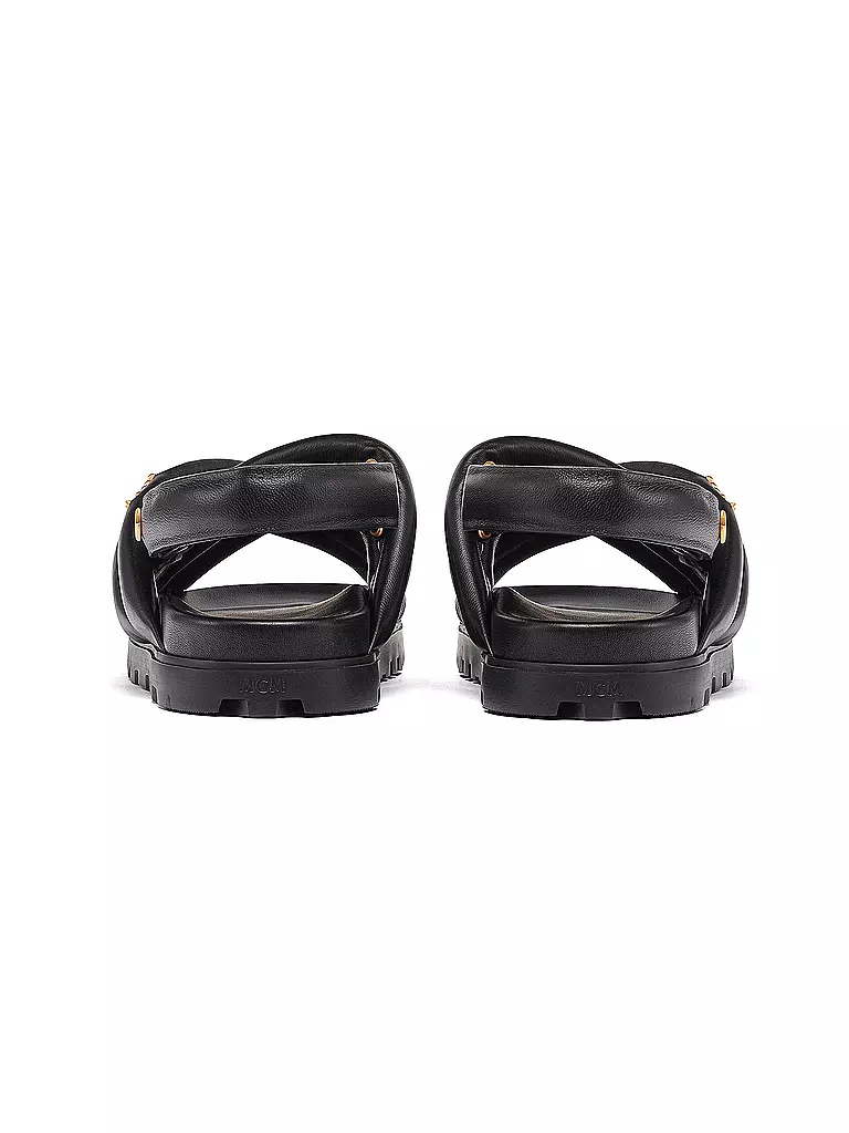 MCM | Sandalias de cuero | Negro