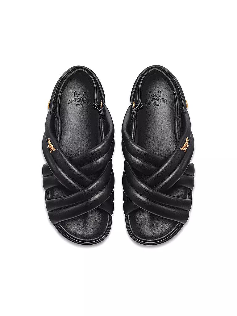 MCM | Sandalias de cuero | Negro