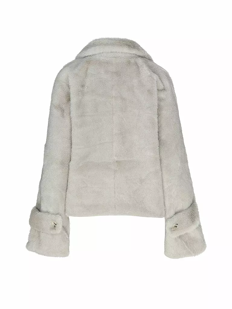 MEOTINE | Chaqueta de aspecto de piel | Gris claro