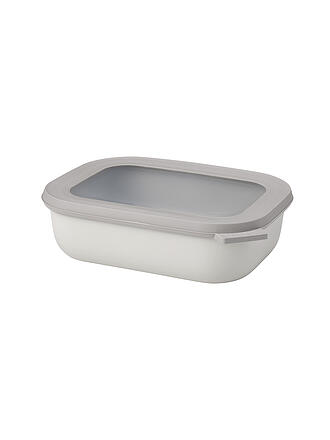MEPAL | Recipiente hermético - Multibowl Cirqula plano 1l Blanco Nórdico